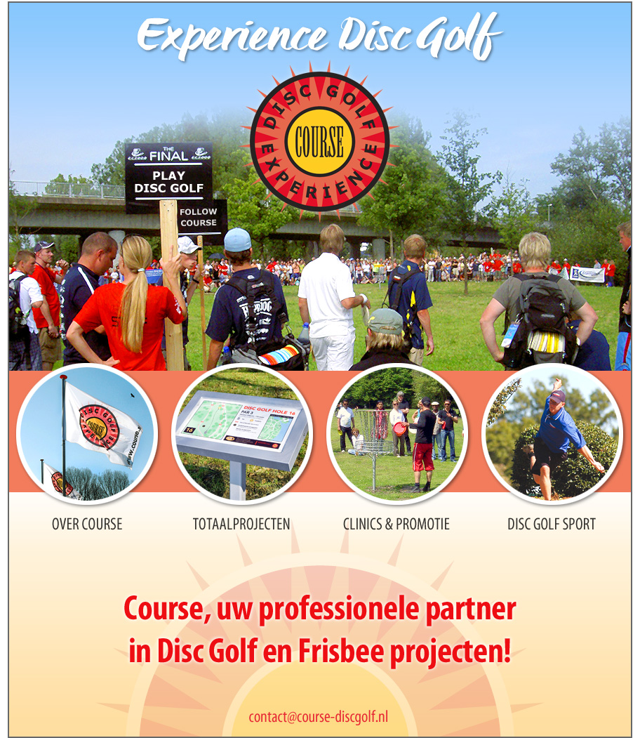 Course Disc Golf Experience - uw professionele partner in Frisbee projecten - Schijffie gooien?